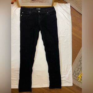 A.n.a size 28/6 black velvet corduroy skinny jeans